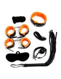 Kit Bondage 7 Pièces Noir/Orange
