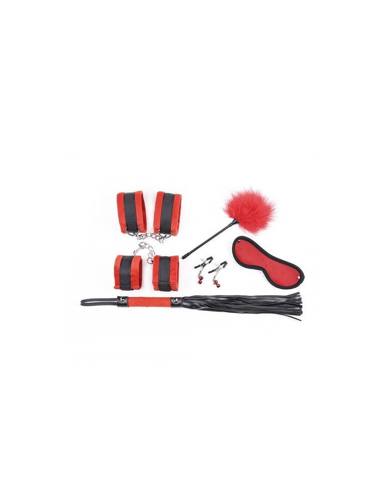 Kit Bondage 5 Pièces Rouge
