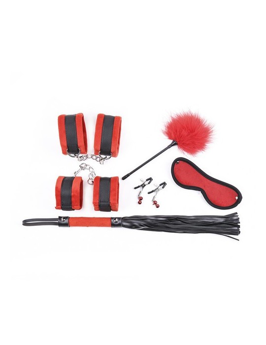 Kit Bondage 5 Pièces Rouge