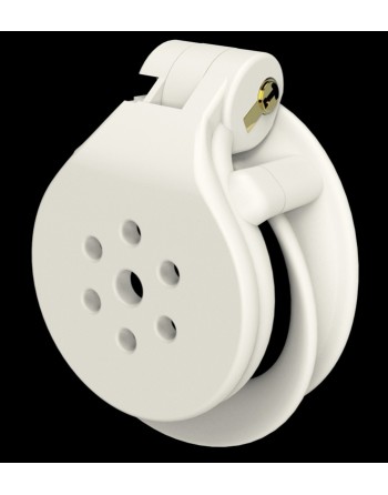 Cage de chastetÃ© Flat Zone 2.5cm Blanche