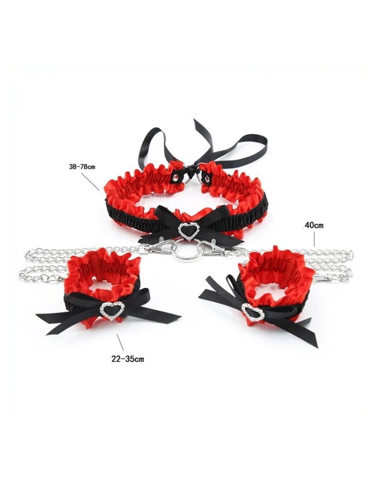 Kit Collier Menottes Romance Noir Rouge