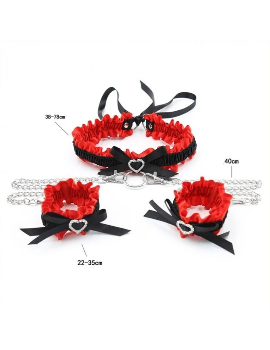 Kit Collier Menottes Romance Noir Rouge