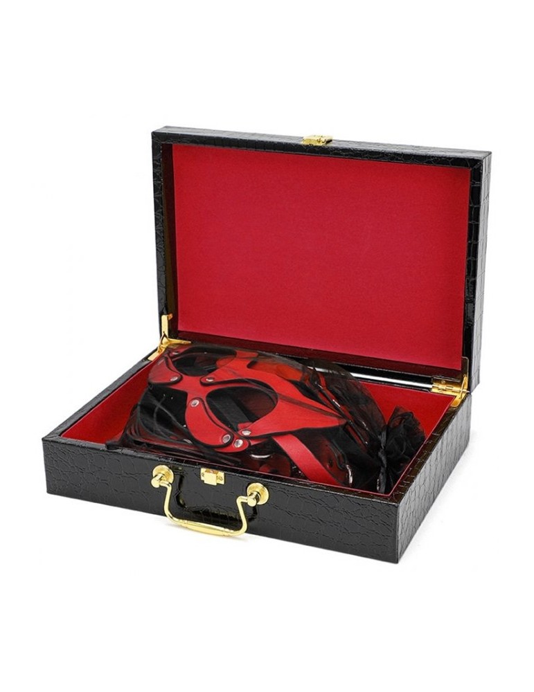 Coffret BDSM Luxury Noir-Rouge 8 Pièces