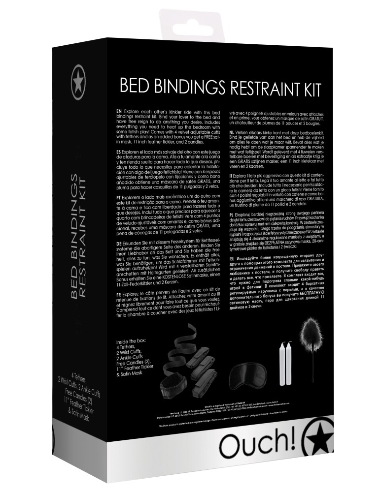 Kit Bondage Bed 4 pièces