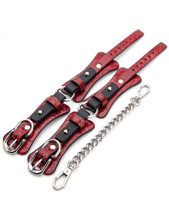 Kit BDSM 7 Pièces Caïman Rouge