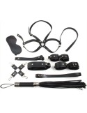 Coffret Bondage SM Obedience 10 Pièces Noir