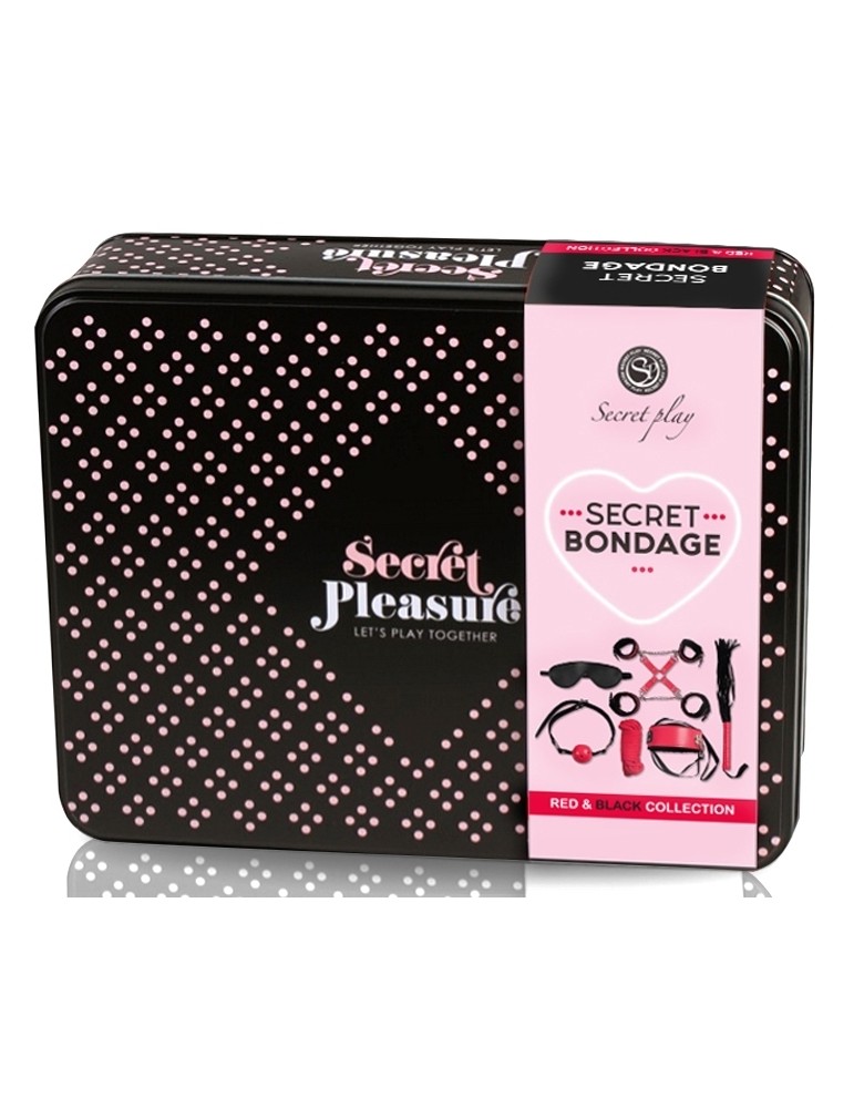 Kit Sm Secret Play 8 Pièces Noir-Rouge