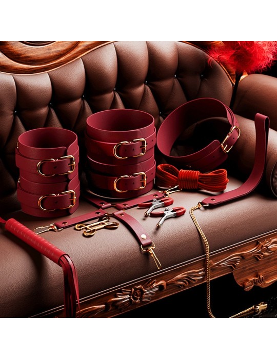 Kit BDSM 11 Pièces Clarissa Rouge
