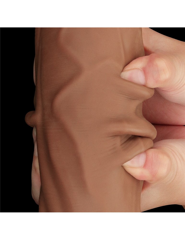 Gode Sliding Skin 23 x 6cm Marron