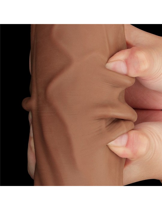 Gode Sliding Skin 23 x 6cm Marron