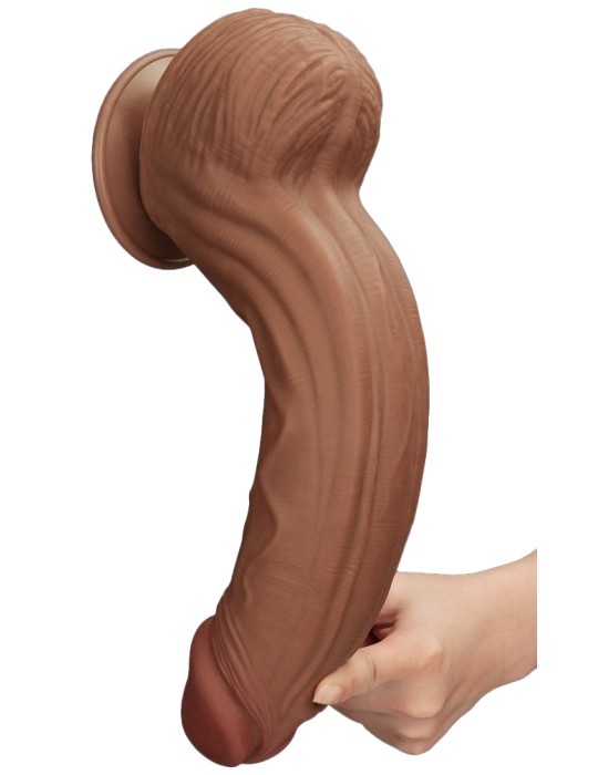 Gode Sliding Skin 23 x 6cm Marron