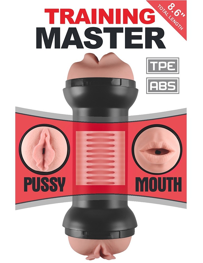 Masturbateur Double Side Vagin - Bouche
