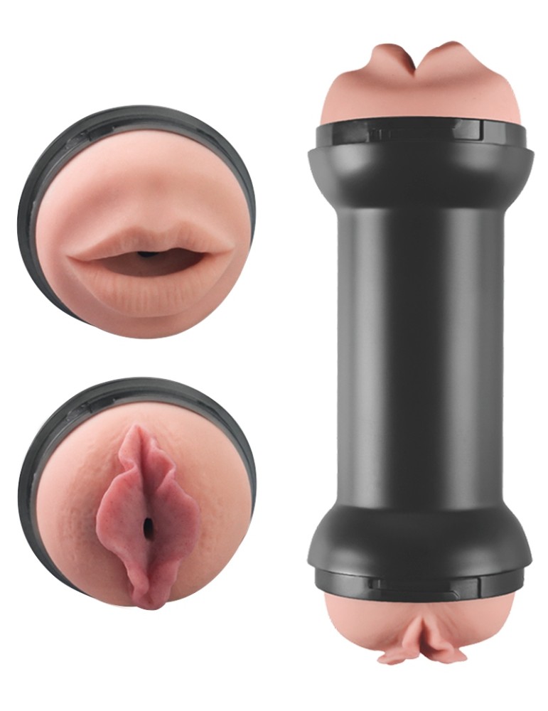 Masturbateur Double Side Vagin - Bouche