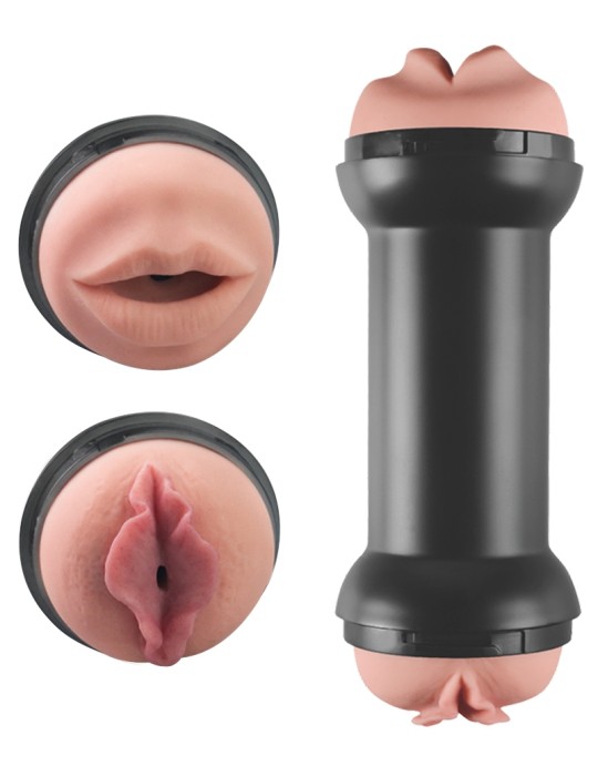 Masturbateur Double Side Vagin - Bouche