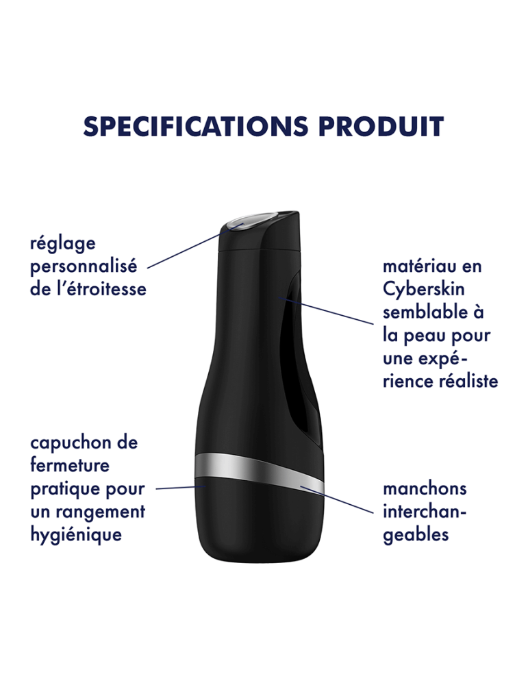 Masturbateur Satisfyer Men Classic Silver