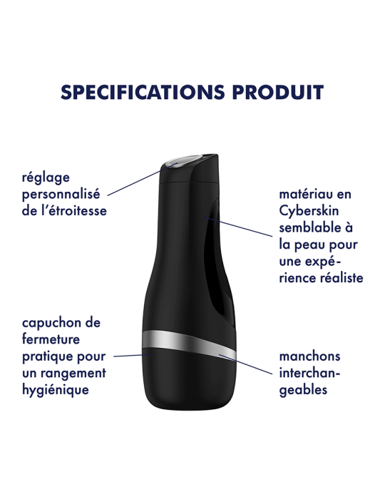 Masturbateur Satisfyer Men Classic Silver