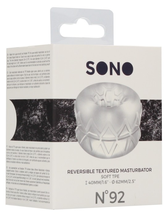 Anneau de masturbation Réversible Textured Sono n°92