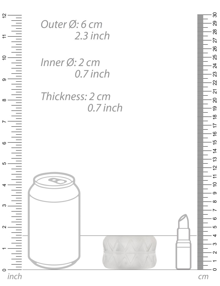 Anneau de masturbation Réversible Textured Sono n°92