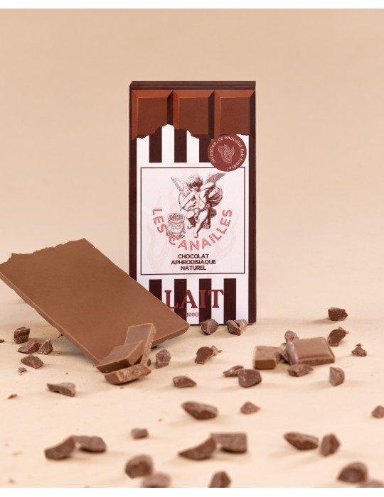 Tablette de Chocolat Aphrodisiaque Lait 100g Tablette de Chocolat Aphrodisiaque Lait 100g