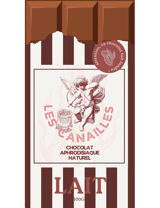 Tablette de Chocolat Aphrodisiaque Lait 100g