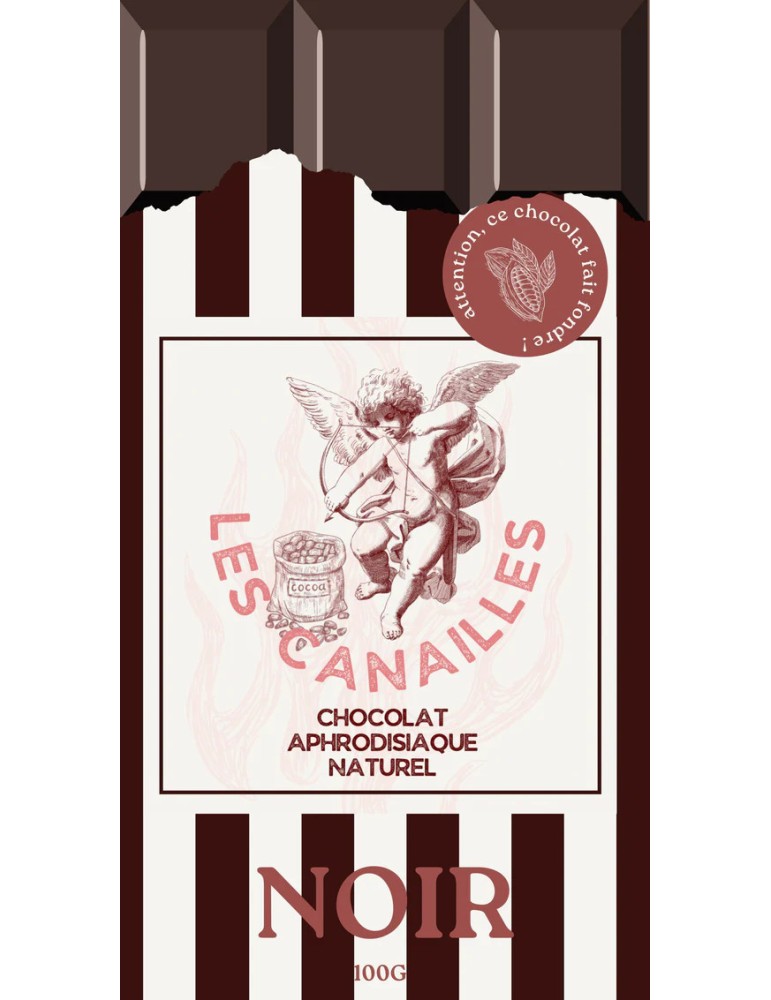 Tablette de Chocolat Aphrodisiaque Noir 100g