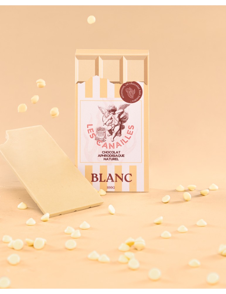 Tablette de Chocolat Aphrodisiaque blanc 100 g Tablette de Chocolat Aphrodisiaque blanc 100 g