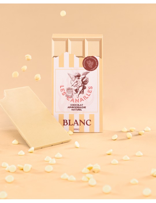 Tablette de Chocolat Aphrodisiaque blanc 100 g Tablette de Chocolat Aphrodisiaque blanc 100 g