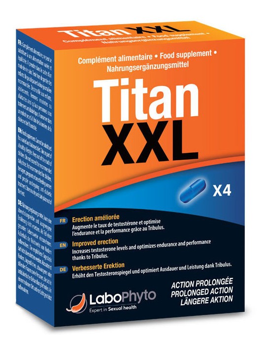Titan XXL Stimulant Action prolongée 4 gélules Titan XXL Stimulant Action prolongée 4 gélules