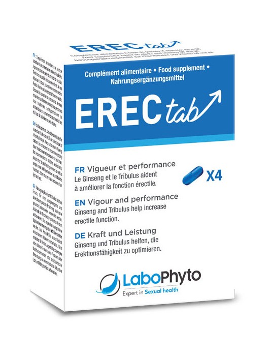 Stimulant d'érection Erec Tab 4 gélules Stimulant d'érection Erec Tab 4 gélules