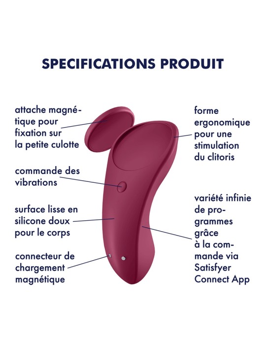 Stimulateur de clitoris Sexy Secret - Panty Vibrator Satisfyer