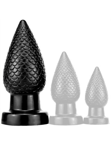 Plug PineCock L 14 x 6.5cm Noir