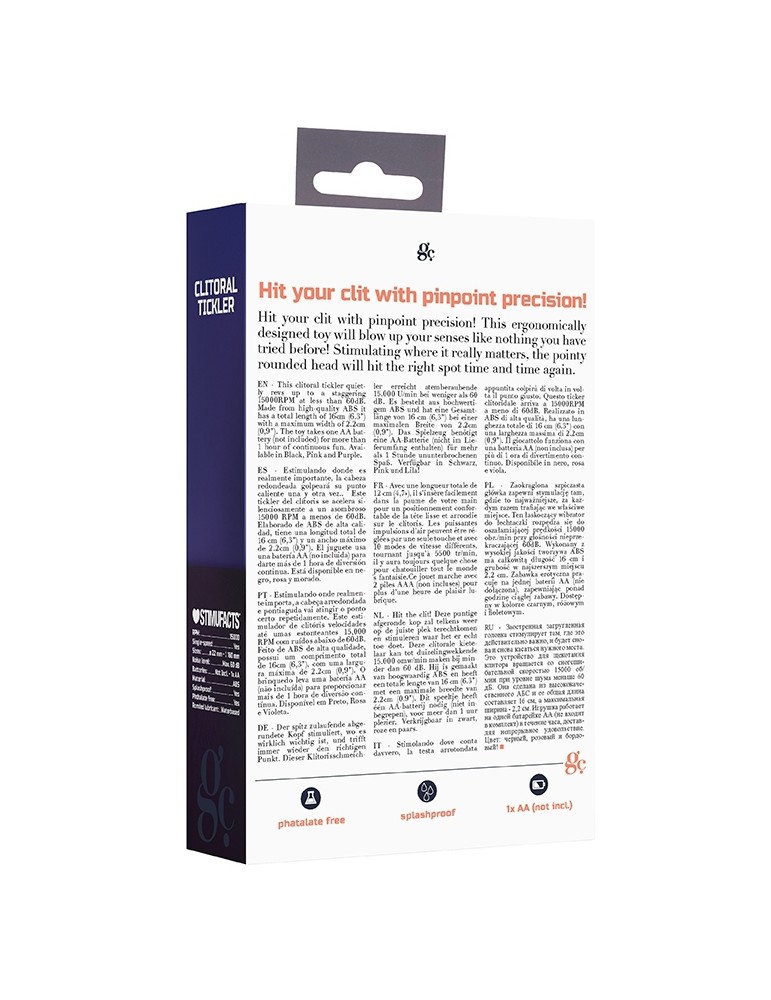 Stimulateur Clitoral Tickler Noir