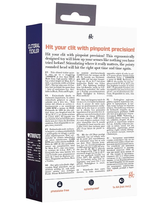 Stimulateur Clitoral Tickler Noir