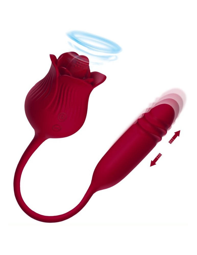 Stimulateur et Vibro Dwich Rose Stimulateur et Vibro Dwich Rose