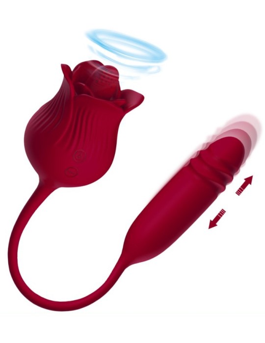 Stimulateur et Vibro Dwich Rose Stimulateur et Vibro Dwich Rose