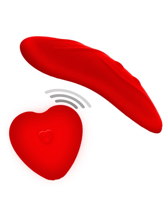 Stimulateur de clitoris avec culotte dentelle Divine Panty Rouge Stimulateur de clitoris avec culotte dentelle Divine Panty Rouge