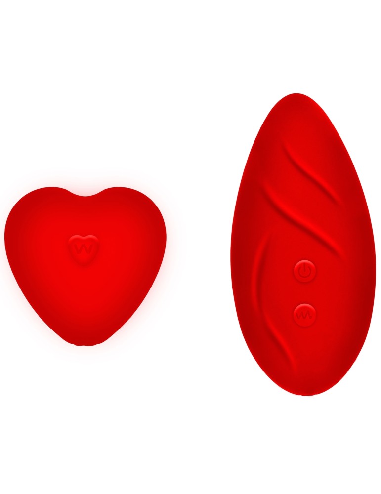 Stimulateur de clitoris avec culotte dentelle Divine Panty Rouge