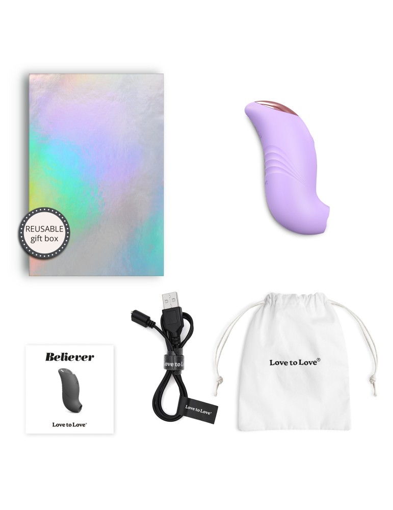 Stimulateur de clitoris Believer Love to Love Mauve