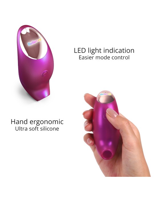 Stimulateur de clitoris Believer Love to Love Framboise