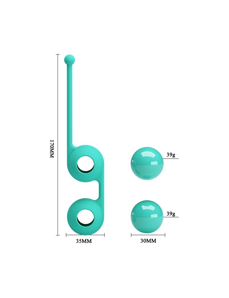 Boules Kegel Tighten Up III Turquoise