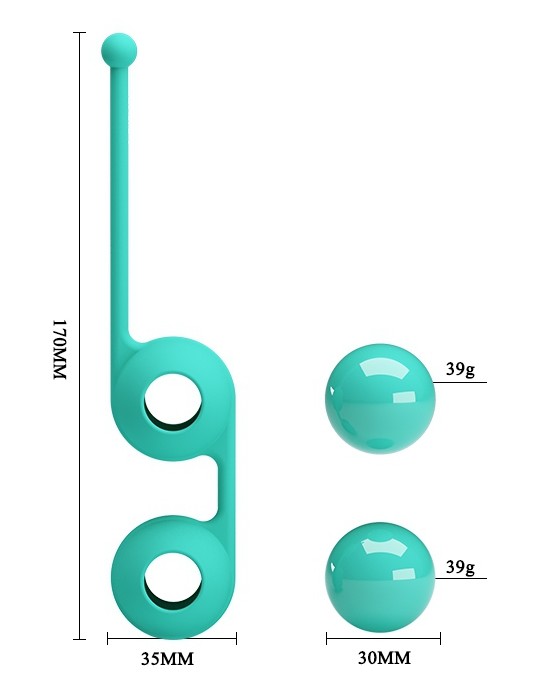 Boules Kegel Tighten Up III Turquoise