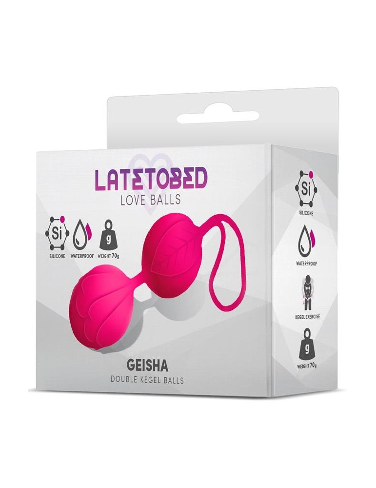 Boules Geisha 9 x 3.5cm - Poids 70gr Rose