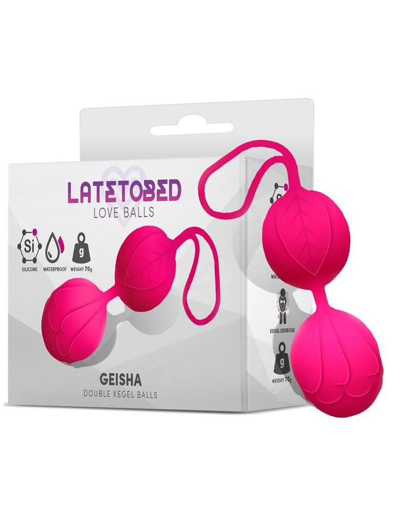 Boules Geisha 9 x 3.5cm - Poids 70gr Rose