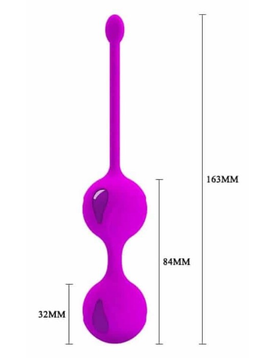 Boules de Geisha Tighten Up II Pretty Love 8.5 x 3.2cm Violet