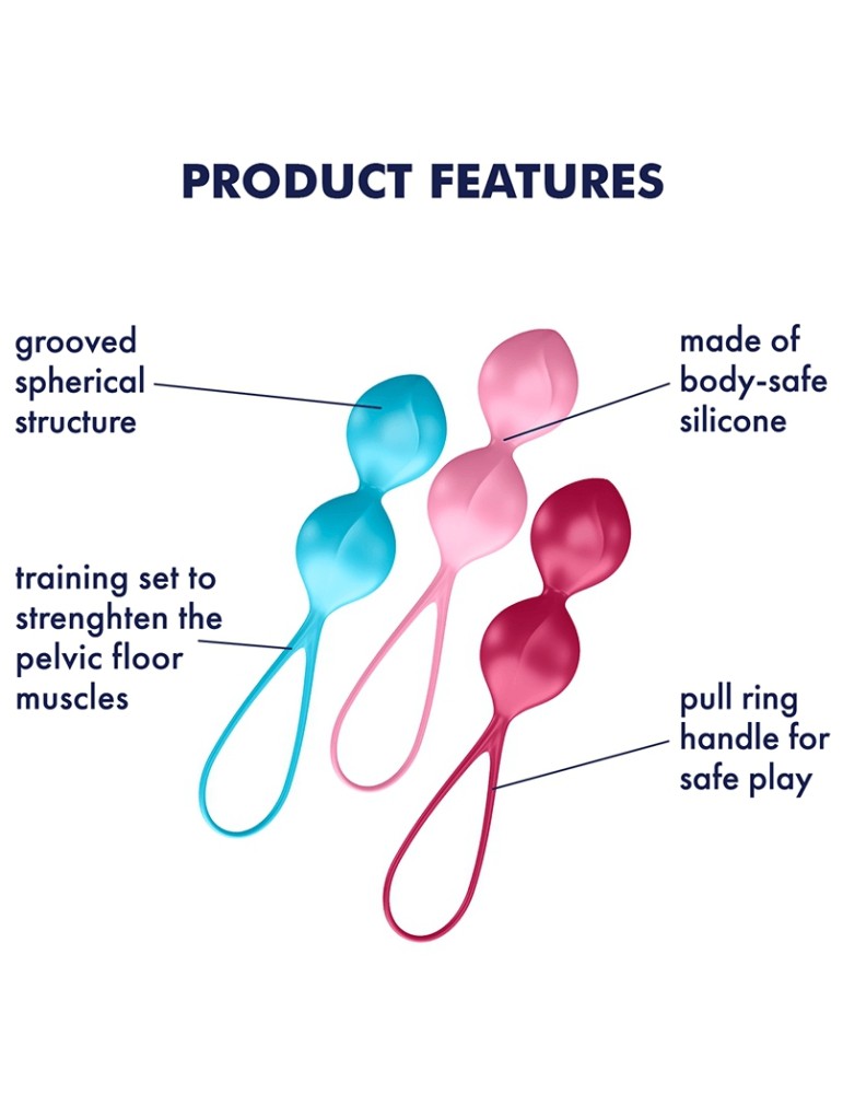 Boules de Geisha V-Balls Satisfyer 8 x 3.4cm