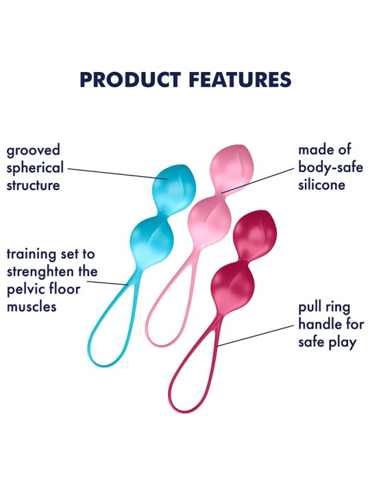 Boules de Geisha V-Balls Satisfyer 8 x 3.4cm