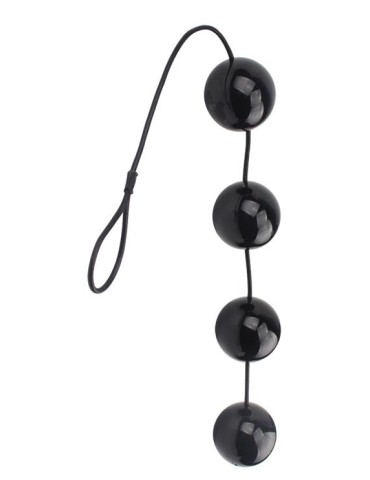 Boules anales Rubicon L 35 x 6cm Noires