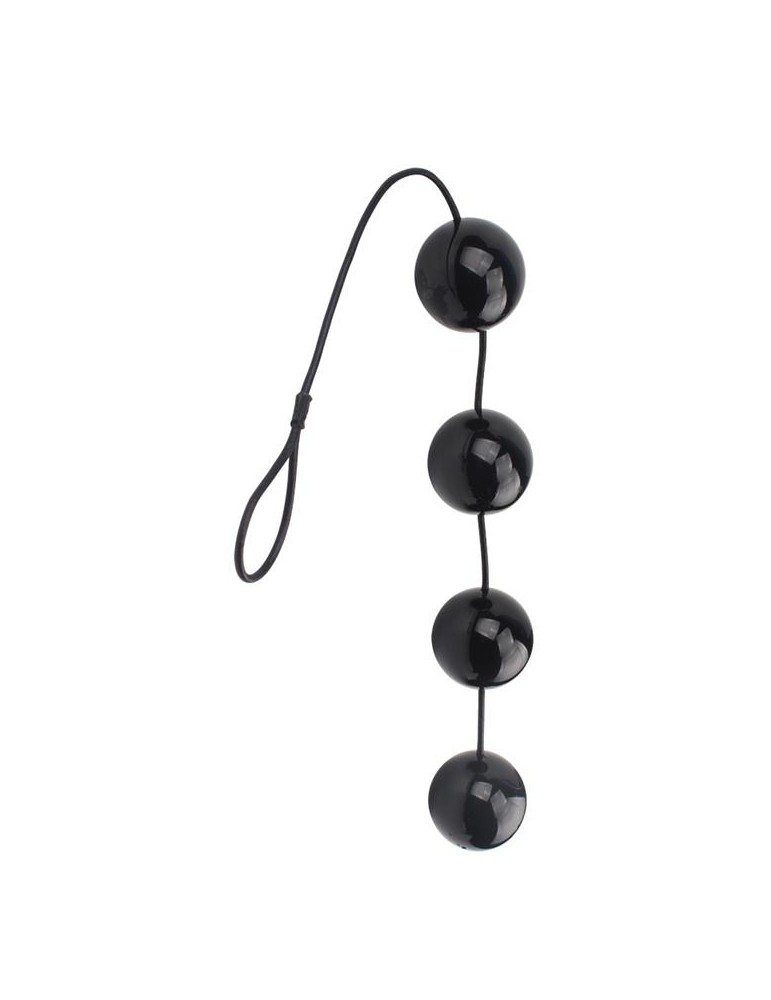Boules anales Rubicon L 35 x 6cm Noires