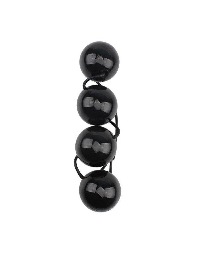 Boules anales Rubicon L 35 x 6cm Noires