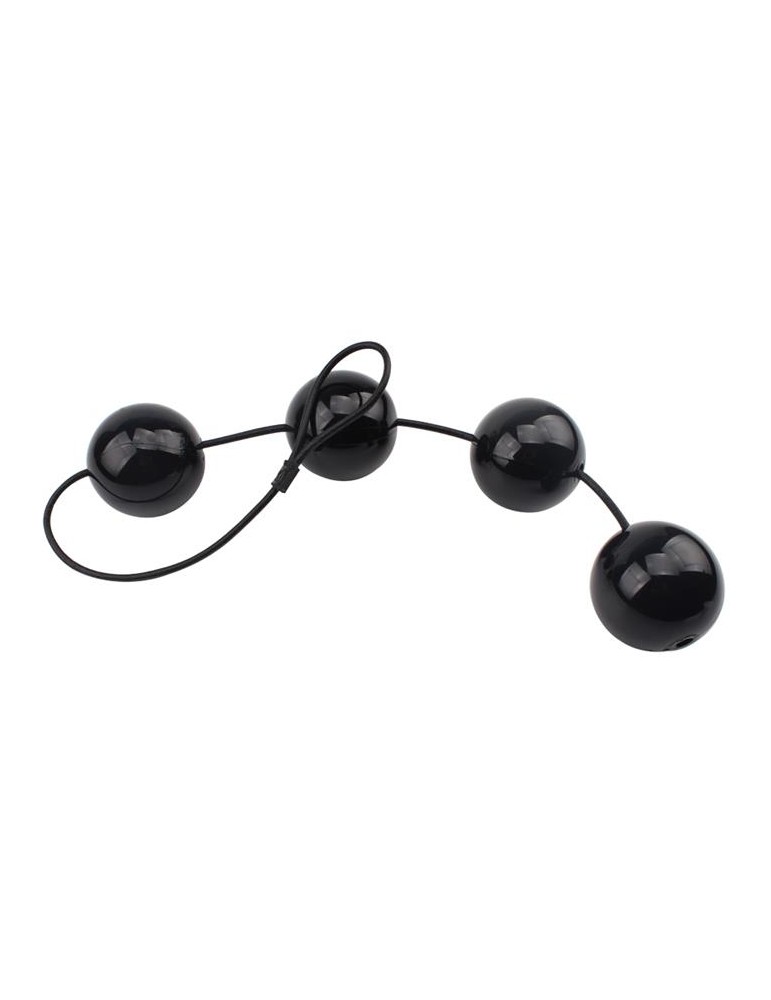 Boules anales Rubicon L 35 x 6cm Noires